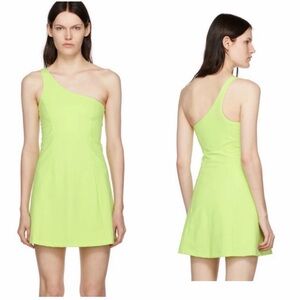 Outdoor Voices Green Honeydew One Shoulder Exercise Tennis Dress Size Small